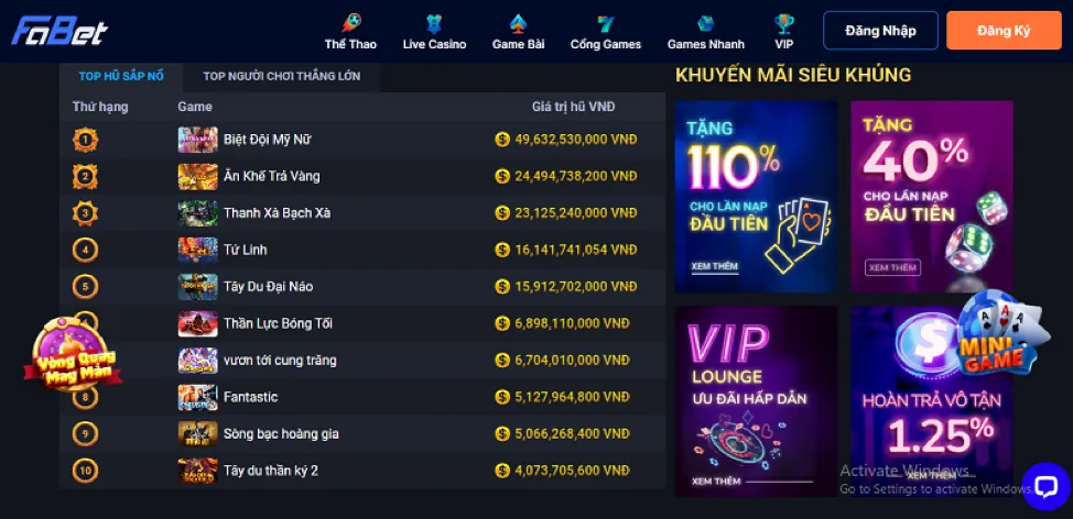 Khuyến mãi đá gà 28win hấp dẫn
