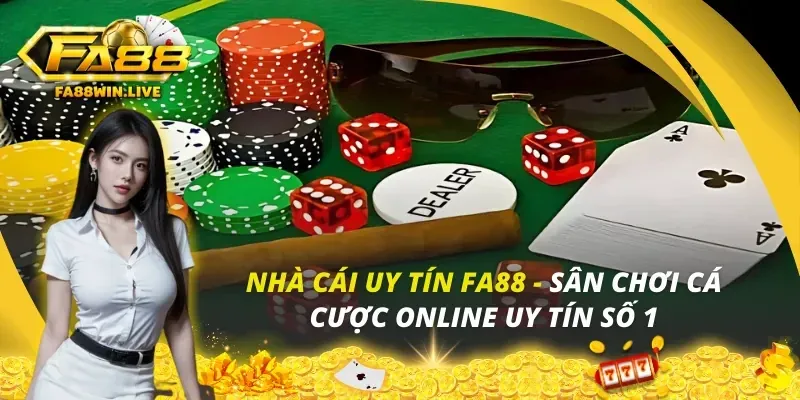 Bàn chơi Baccarat trực tuyến với lá bài và chip